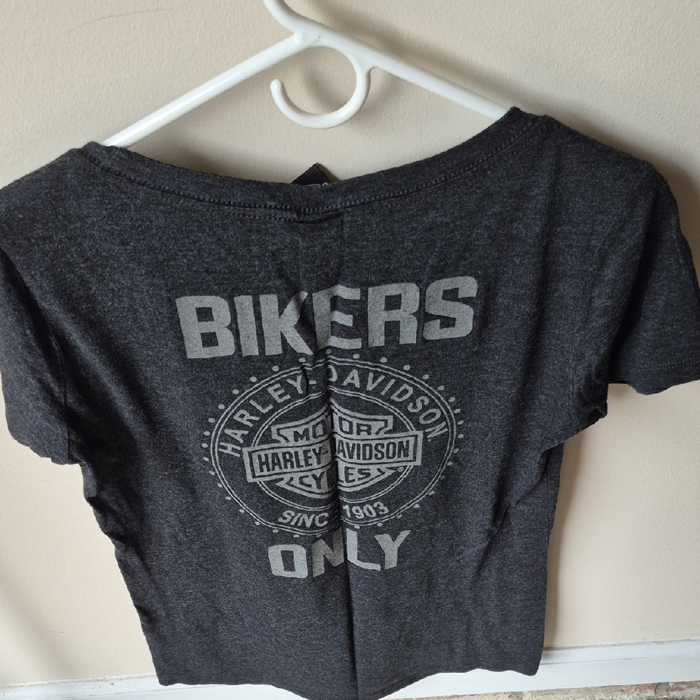Harley-Davidson Women's Charcoal Tee - Picture 2 of 4